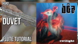 How to play Duvet by Boa on Flute (Tutorial)