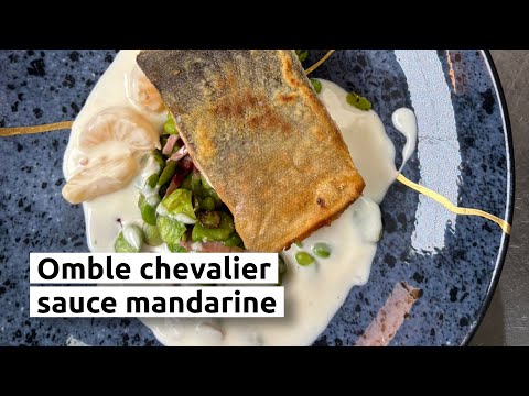 Omble chevalier sauce mandarine
