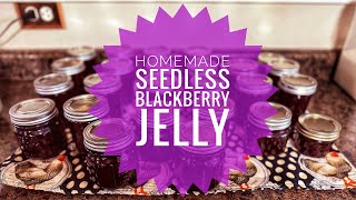 The BEST Seedless Blackberry Jelly | For My Dad with Love | It's Canning Season!