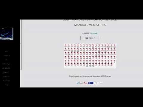 Sony Vaio Service - Parts - Manuals