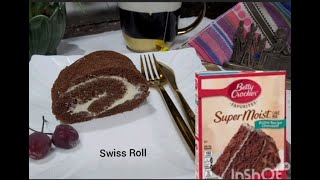 Betty Crocker Swiss Roll | Make Your Own Recipe With Betty Crocker Cake Mix | Agha's kitchen