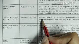#9 Table 1.1 , stages of Human Geography class12 Human Geography Ch 1 notes