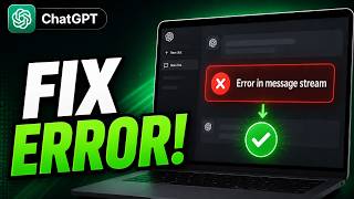 How To Fix Error In Message Stream ChatGPT (Fix Error Message)