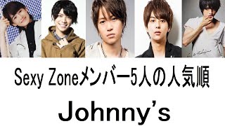 Sexy Zoneメンバー5人の人気順ランキング2022最新版とプロフィール