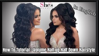 HOW TO TUTORIAL: HALF UP HALF DOWN VOLUME BRIDAL HAIRSTYLE/BRIDESMAID/PROM/WEDDING HAIRSTYLES