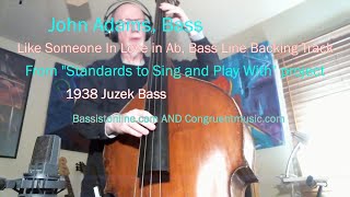 Like Someone In Love in Ab, Bass Line Backing Track, 127 BPM