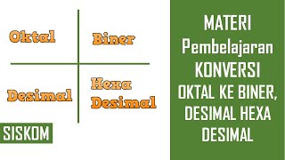 SISKOM 3 - KONVERSI OKTAL KE BINER, DESIMAL DAN HEXA DESIMAL