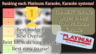 The BEST Karaoke Player to buy from Platinum Karaoke! Ranking each platinum karaoke system