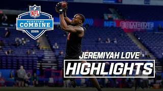 Jeremiyah Love's 2026 NFL Scouting Combine Workout