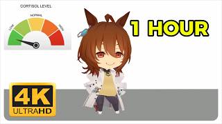 Agnes Tachyon LOW CORTISOL DANCE [4K] 1 HOUR [song got removed because of copyright 🥲] | Umamusume