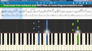 Somebody Lemonade Mouth  - Bridgit Mendler -- piano lesson with Synthesia