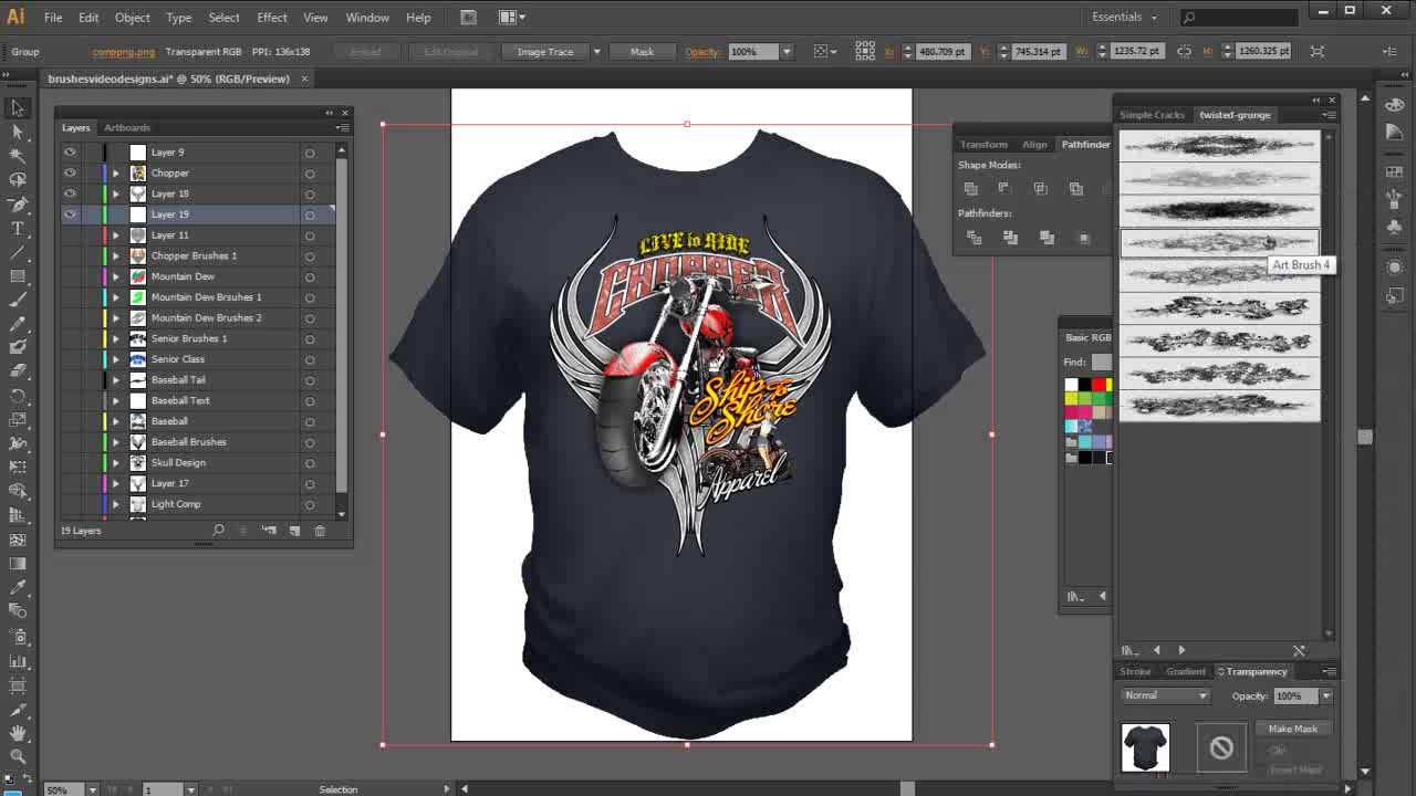 Shirt Template In Adobe Photoshop 