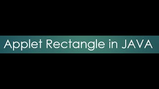 48  Applet Rectangle