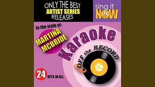 Concrete Angel (In the style of Martina McBride) [Karaoke Version] - Off The Record Karaoke
