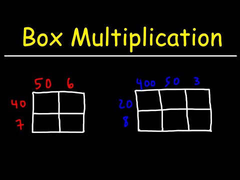 Box Method Multiplication Basic Math