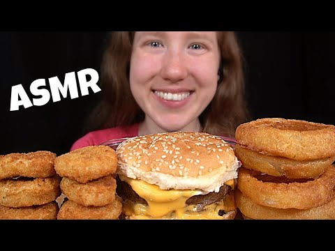 ASMR DOUBLE CHEESEBURGER MUKBANG (With SaltedCaramel ASMR) EATING SOUNDS