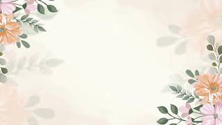 4K Wedding Floral Invitation Background Video | Stocklate #backgroundvideo