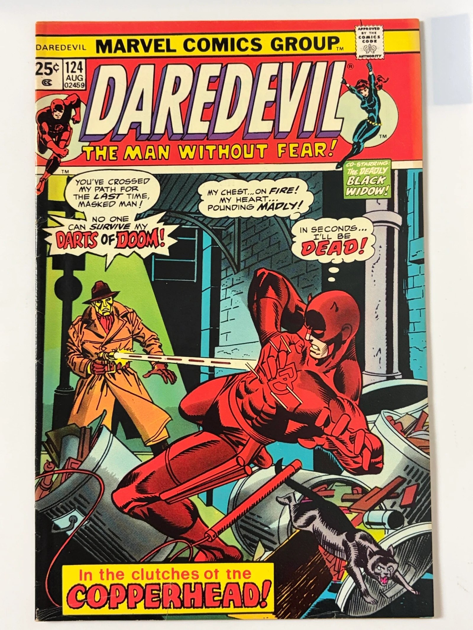 Daredevil #124 (1975) 1st app. Copperhead (Lawrence Chesney)