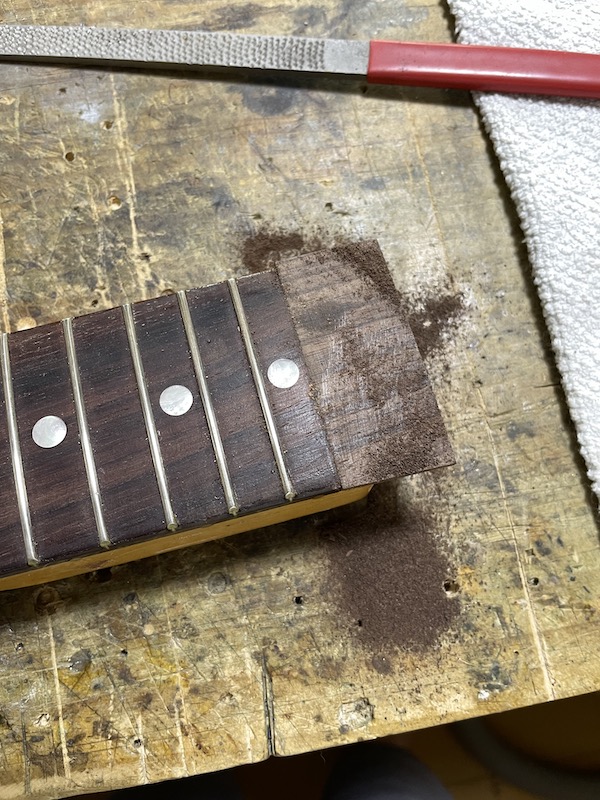 ストラト つば出し22F！ やらかしたー！！ | Yuary Guitars