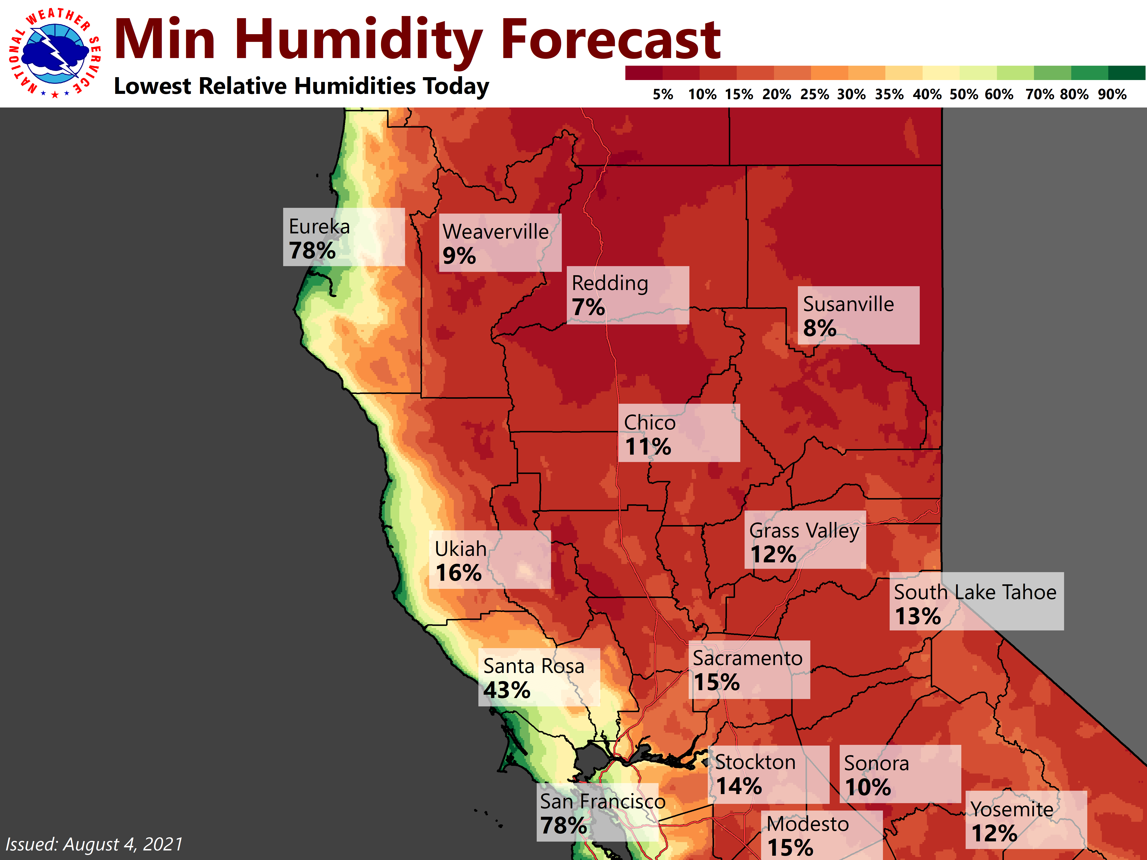 Periods of critical fire weather conditions this afternoon through Thursday evening