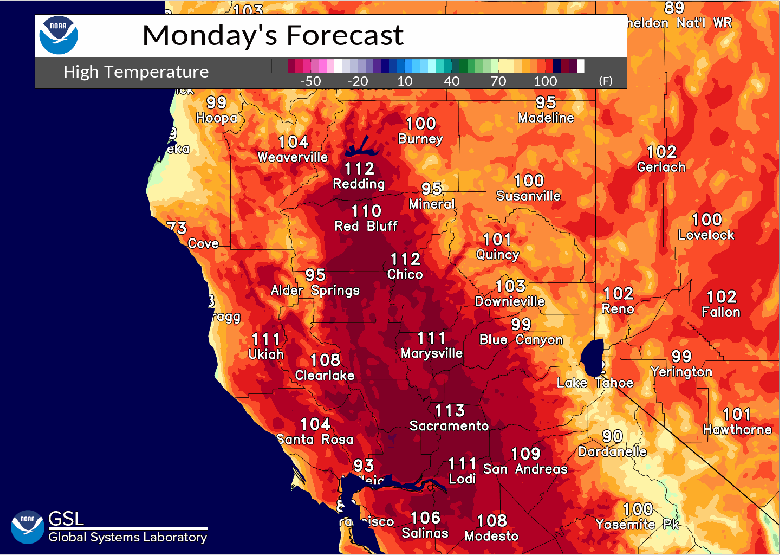 Dangerous Heat and Elevated Fire Weather Conditions through the Workweek