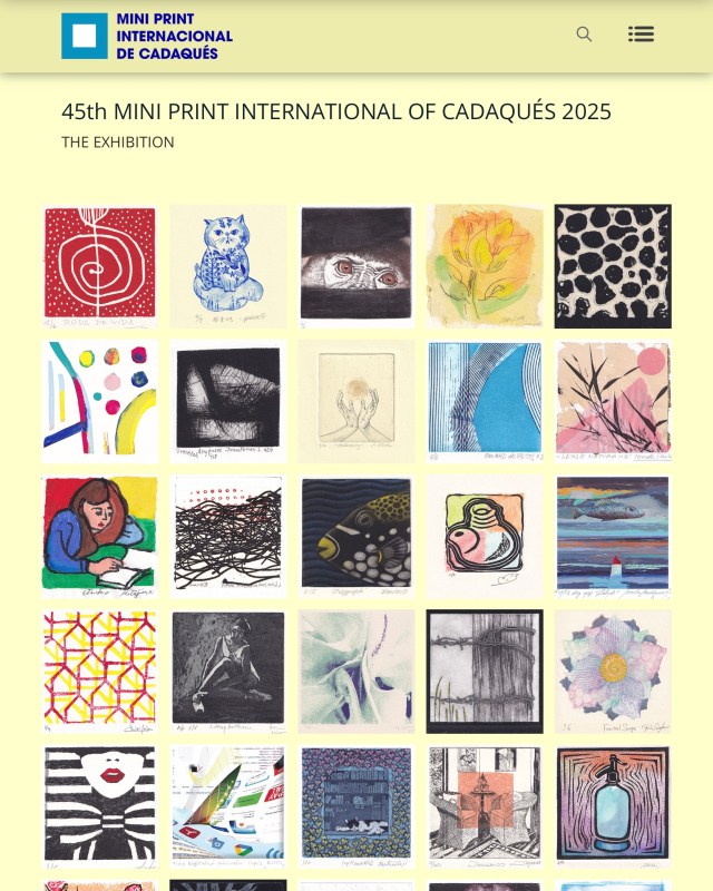 45th カダケス国際ミニプリント展に入選しました – yucoon art works