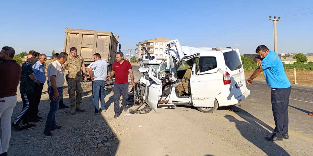 Amed’te ticari araçla hafriyat kamyonu çarpıştı: 1 ölü 1 yaralı var