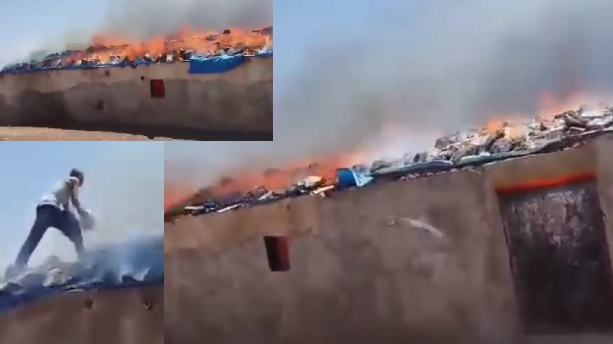 Şanlıurfa’da Koyunlar Kurtarıldı, Ahır Alev Alev Yandı!