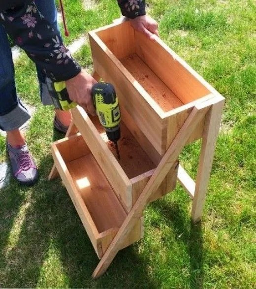 Make your own vertical herb planter