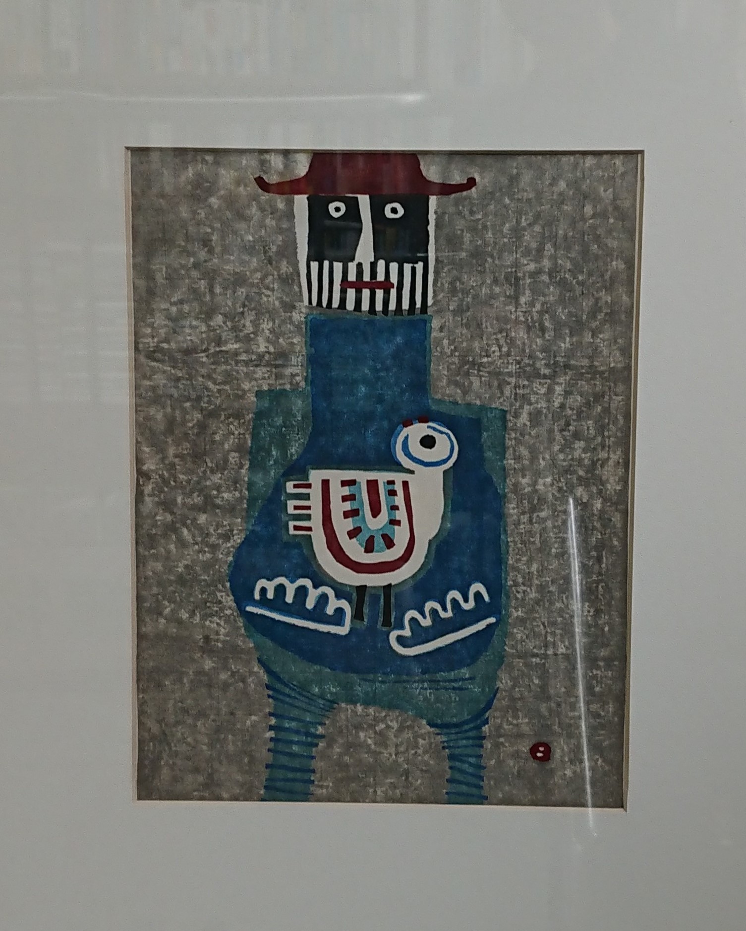 畦地梅太郎版画 赤い帽子 | 悠久堂書店