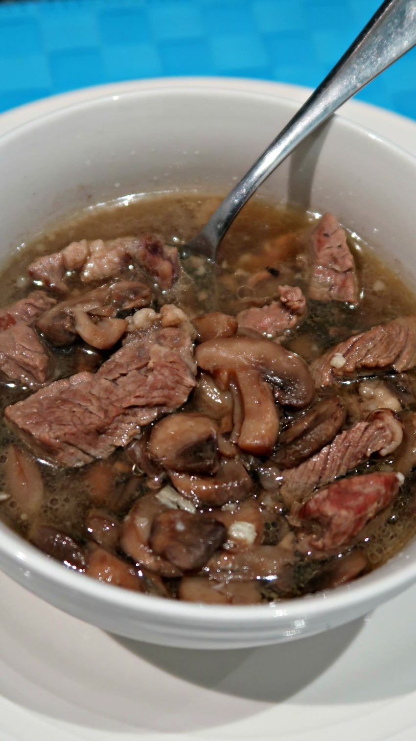 Beef and mushroom soup recipe