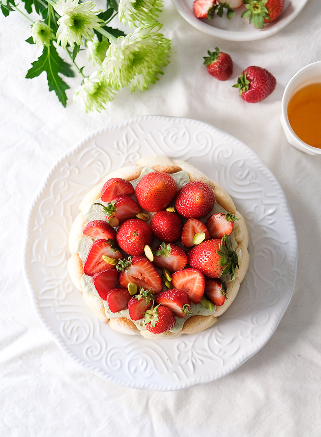 Strawberry Pistachio Charlotte