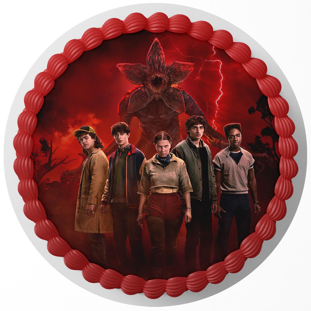 Stranger Universe Things Eleven Edible Image Cake Topper Personalized Birthday Sheet Decoration Custom Party Frosting Transfer Fondant Round Circle