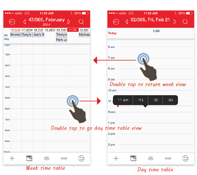 swapping week view01 YunaSoft