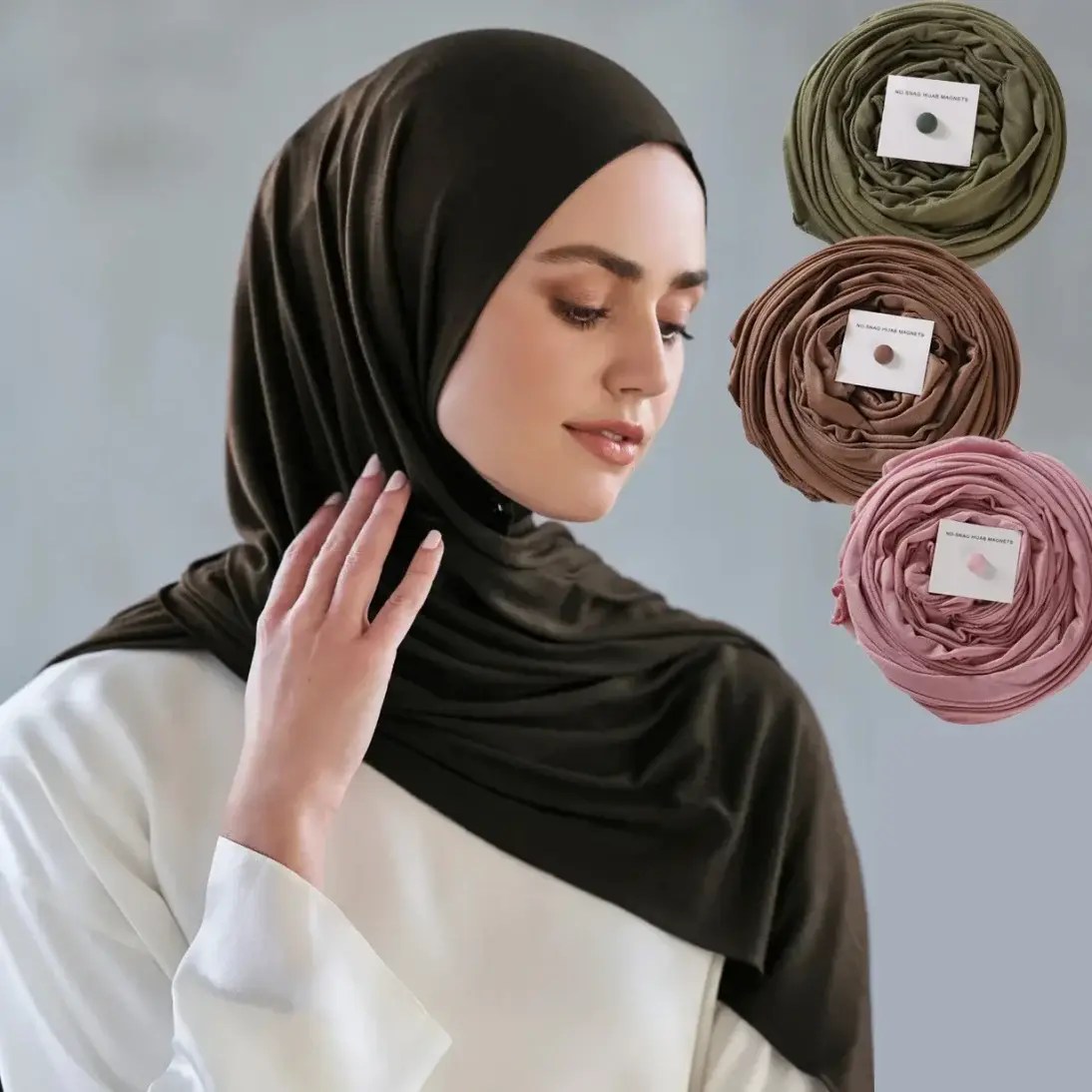 How to wear hijab style with pins