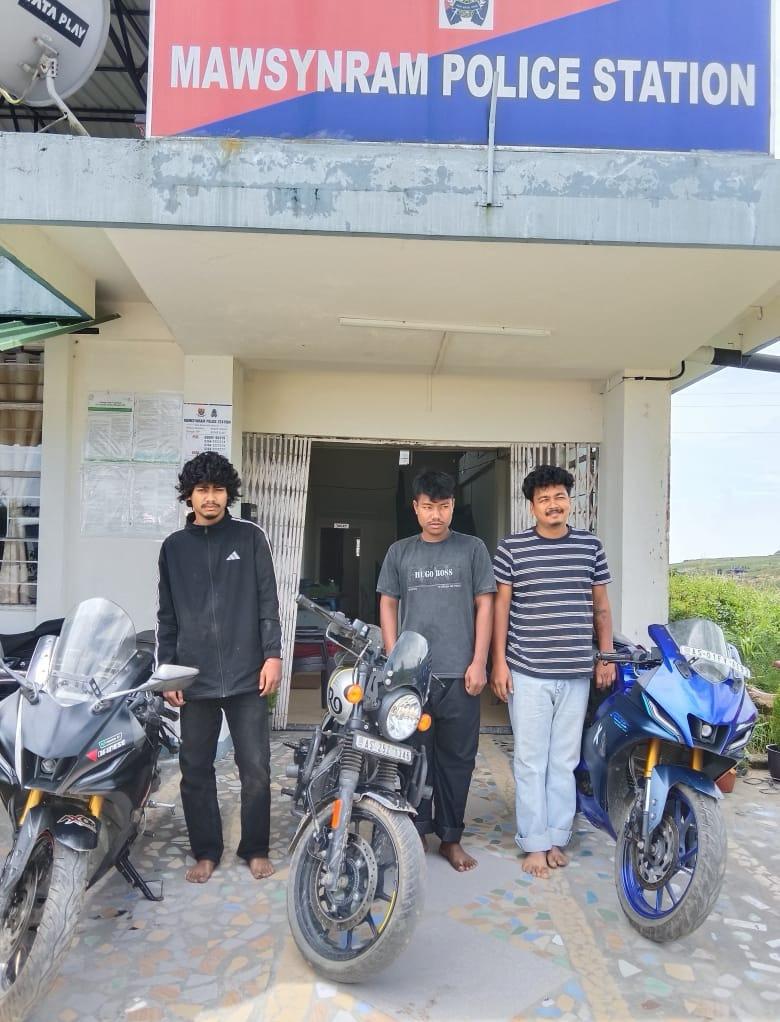 Three Suspected Stolen Motorcycles Recovered, Three Persons Apprehended in Weilor Area