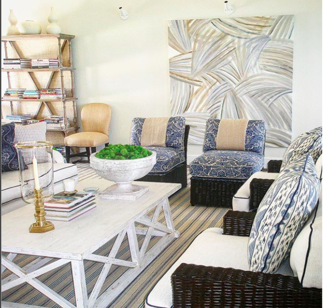 Palm Leaves Mural, Highbourne Cay