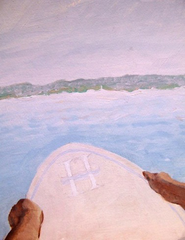 Surfer Mural, Highbourne Cay