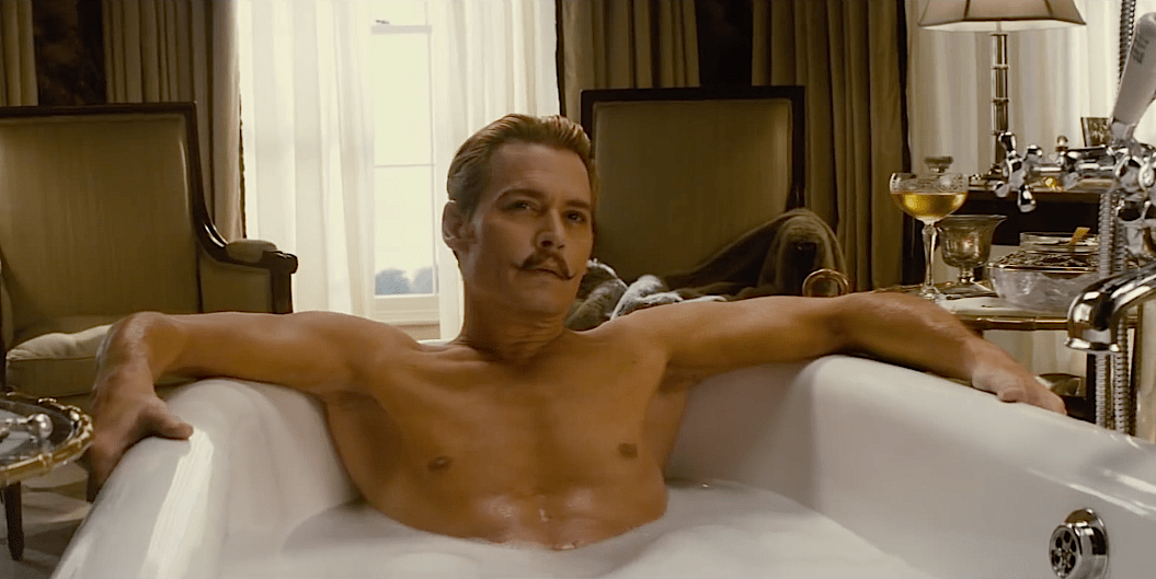 Dans son édition du mardi 21 avril . Charlie Mortdecai : Johnny Depp Moustache d'Aristo dans un