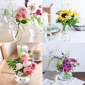 日比谷花壇が月額定額制で花が楽しめる店頭受取り型のサービス「ハナノヒ」をスタート