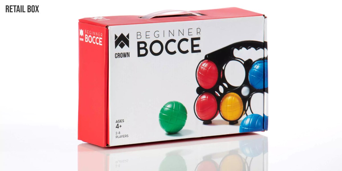 Zack Marsh Design, Crown Sporting Goods, product photography, bocce game box