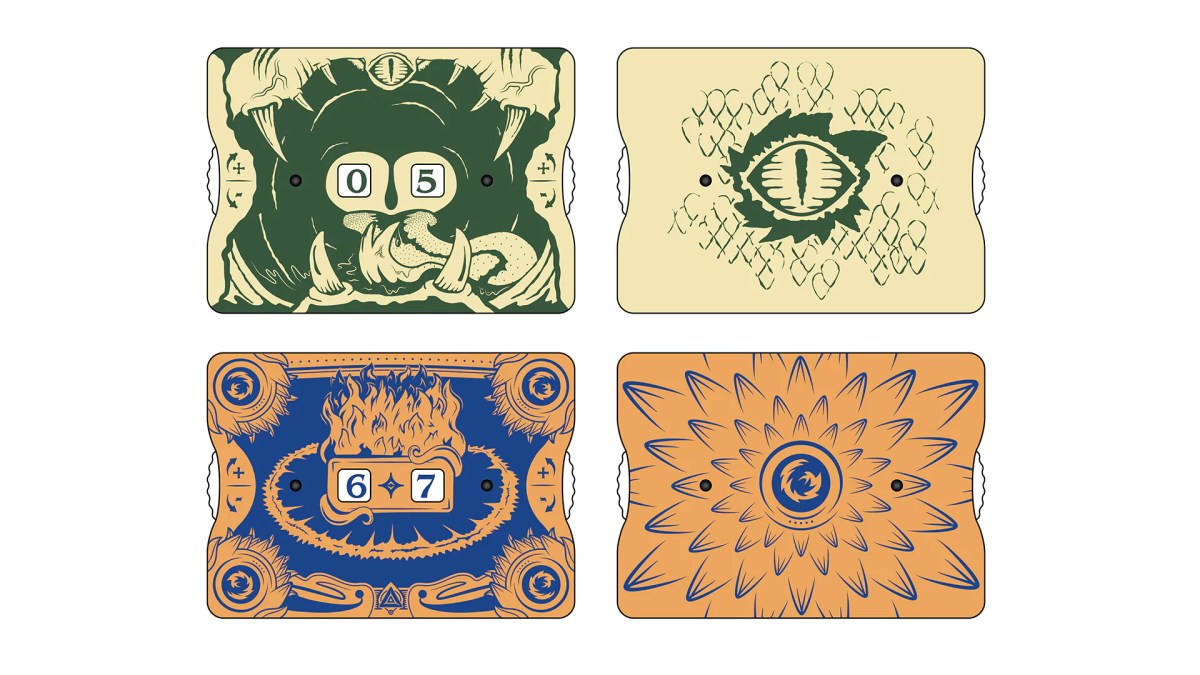 Zack Marsh Design, Pocket Life Counters, illustrations on front and back