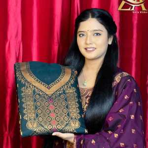 ১০০% সুতি মণিপুরি তাঁত ত্রি-পিস কোড  ZA 01