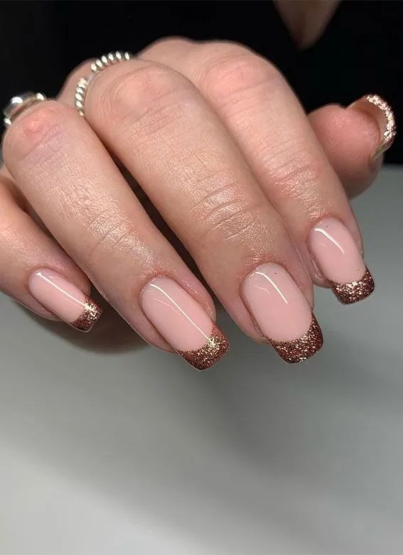 Matte Glitter Nails