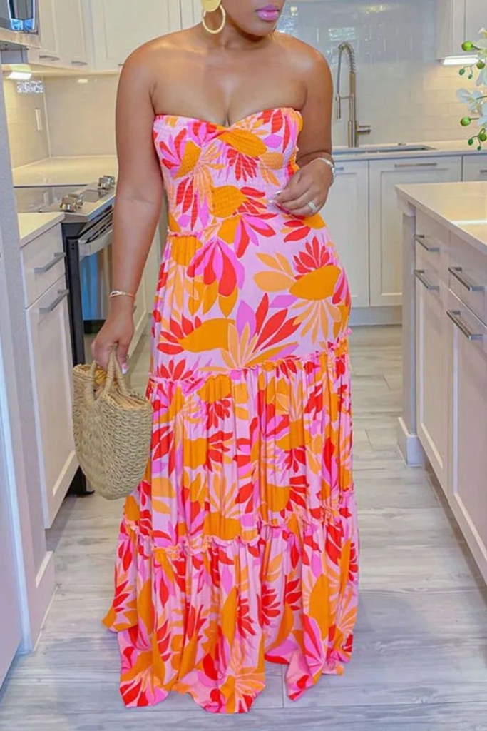 Pink and Orange Outfit