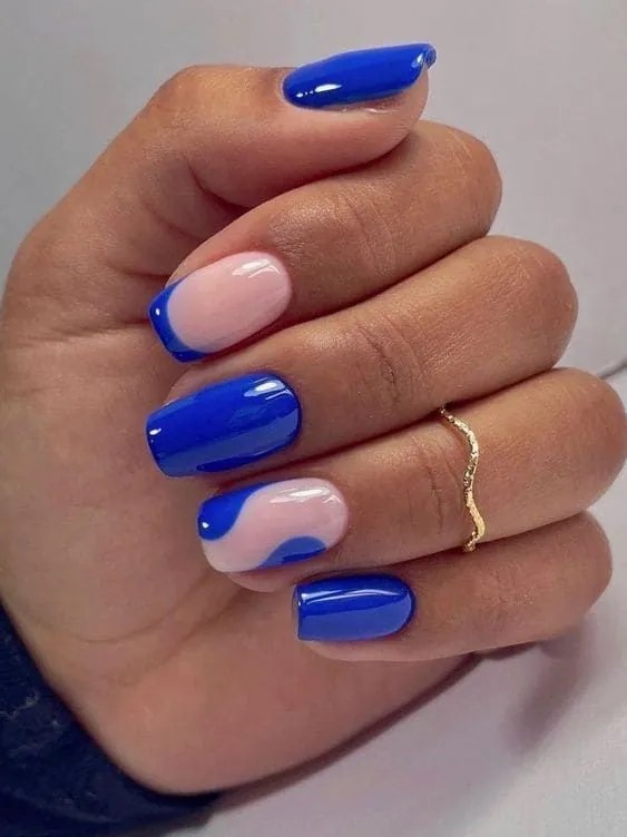 Royal Blue Nails Design