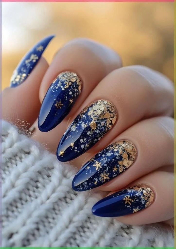 Royal Blue Nails Design