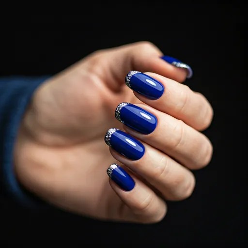 Royal Blue Nails Design