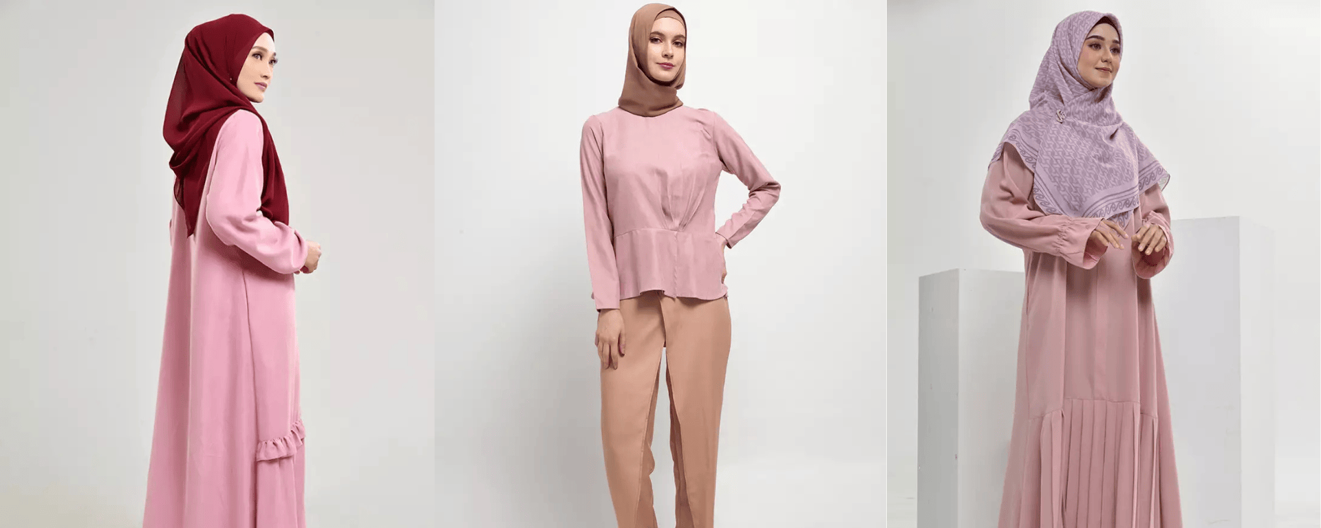 Baju Dusty Pink Cocok Dengan Jilbab Warna Apa?