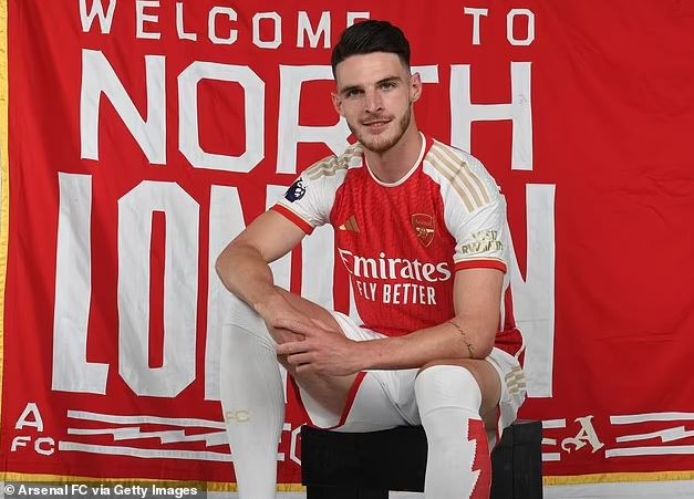Arsenal announce £105million signing of Declan Rice